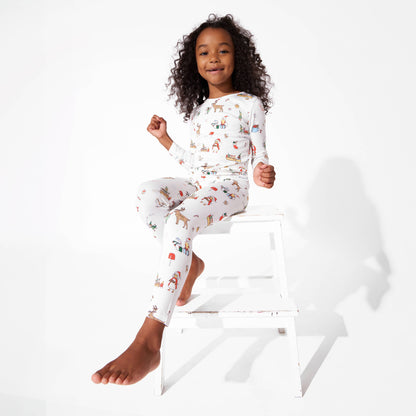 Santa's Workshop Kids Bamboo Pajamas - Bellabu Bear