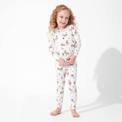 Santa's Workshop Kids Bamboo Pajamas - Bellabu Bear