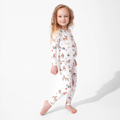 Santa's Workshop Kids Bamboo Pajamas - Bellabu Bear