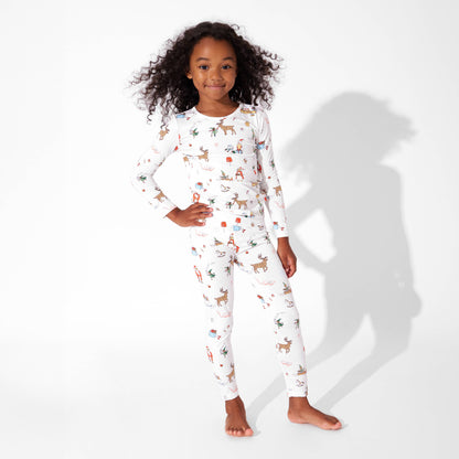 Santa's Workshop Kids Bamboo Pajamas - Bellabu Bear