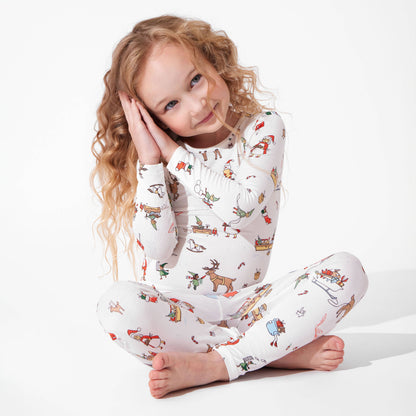 Santa's Workshop Kids Bamboo Pajamas - Bellabu Bear