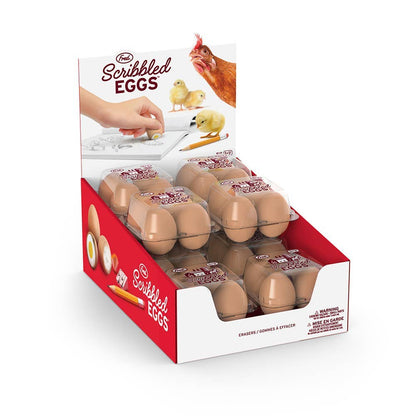 Scribbled Eggs Erasers (Set of 4) - Fred & Friends