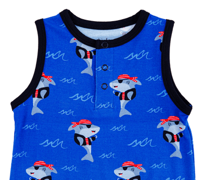 Sebastian Shortie Tank Romper - Birdie Bean