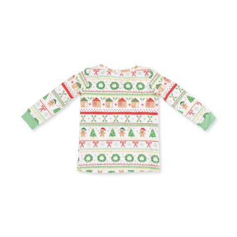 Long Sleeve Loungewear Set - Gingerbread Fair Isle Uni