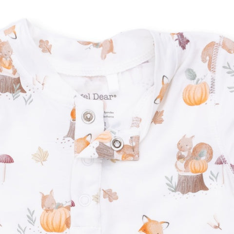 Uni Romper - Woodland Animals with Pumpkins