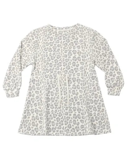 Tate Dress | Blue Leopard