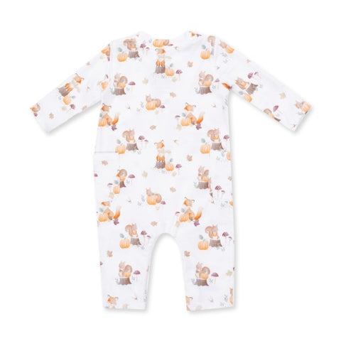 Uni Romper - Woodland Animals with Pumpkins