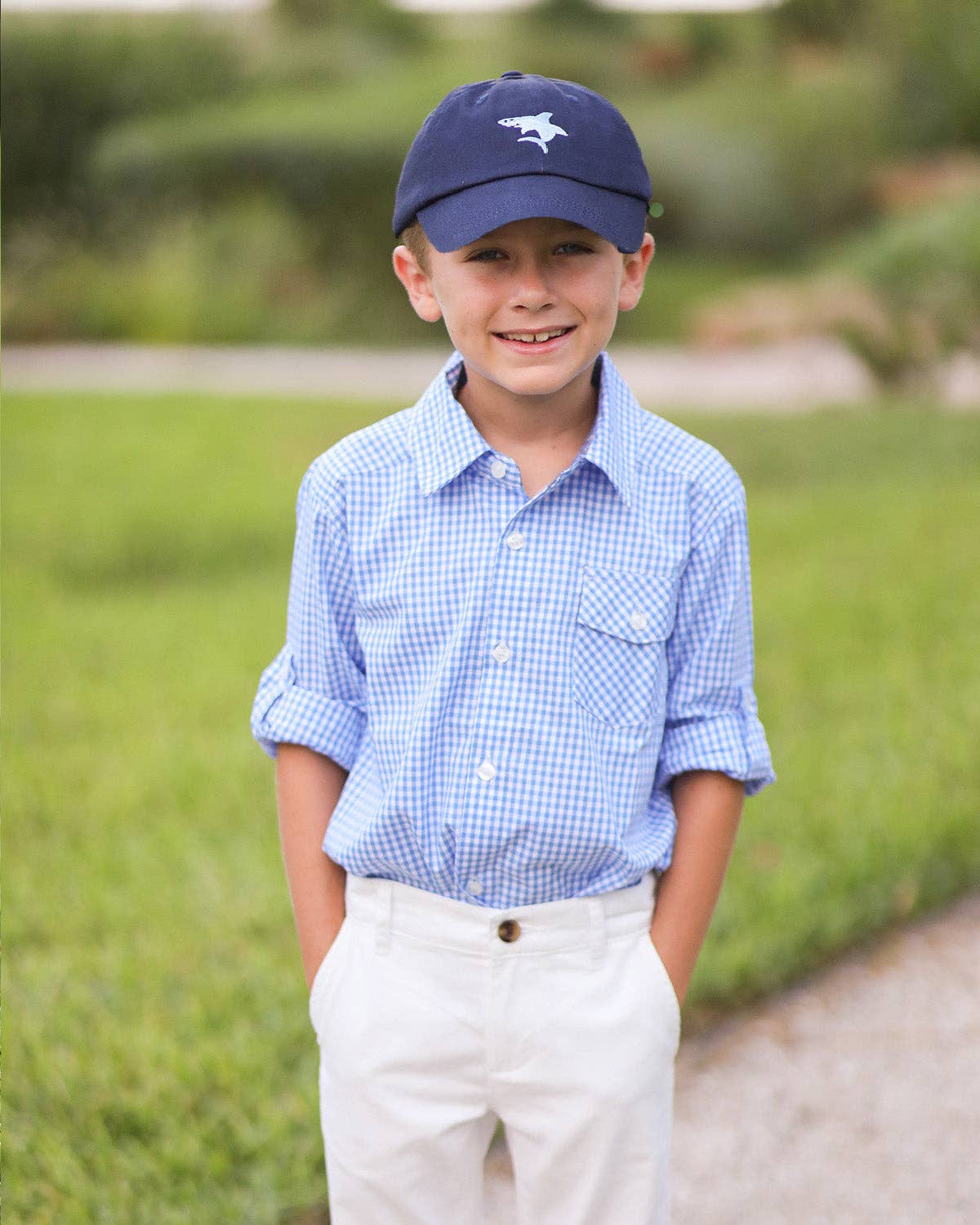 Shark Baseball Hat - Bits & Bows