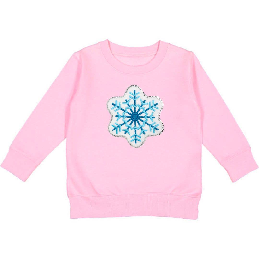 Snowflake Patch Sweatshirt - Sweet Wink