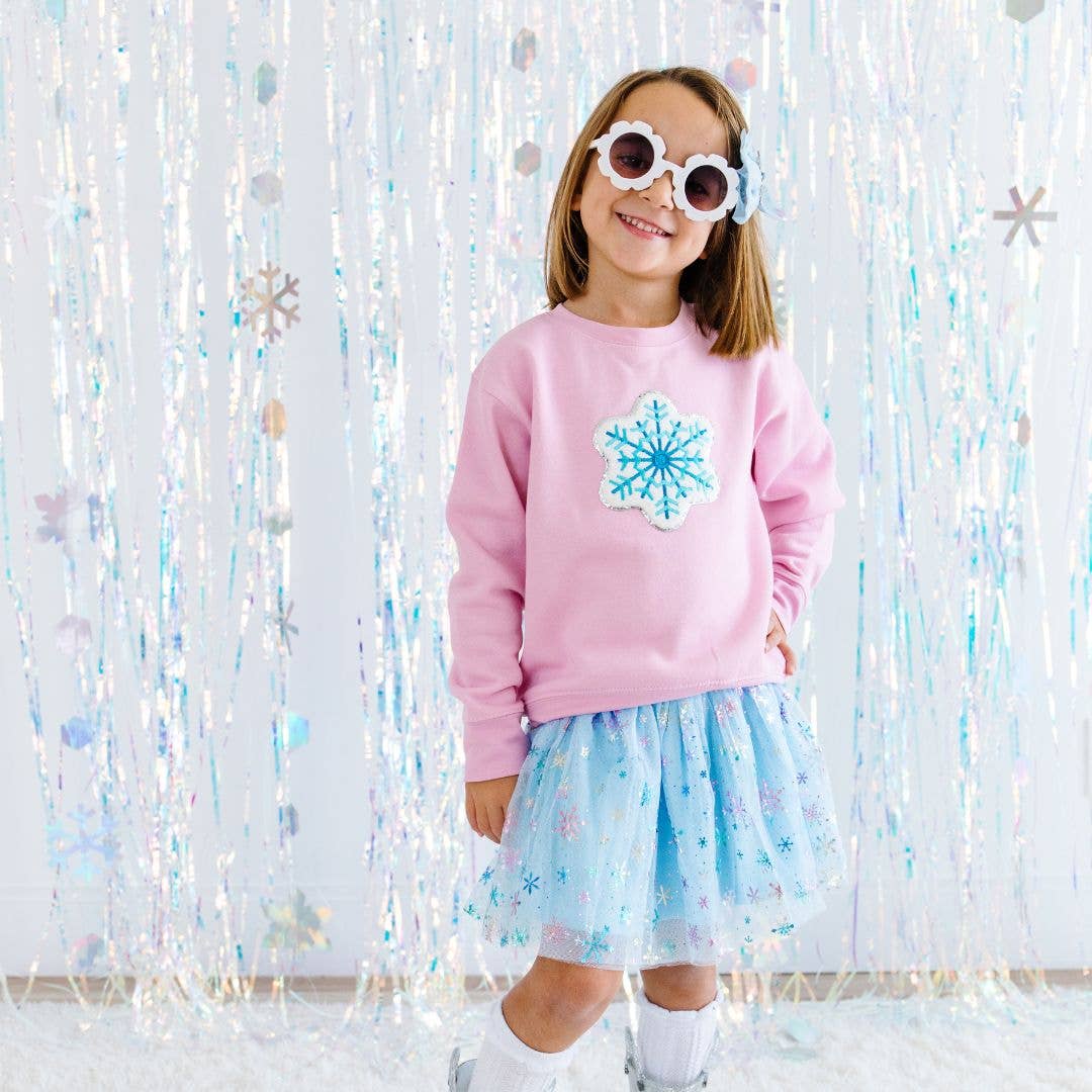 Snowflake Patch Sweatshirt - Sweet Wink