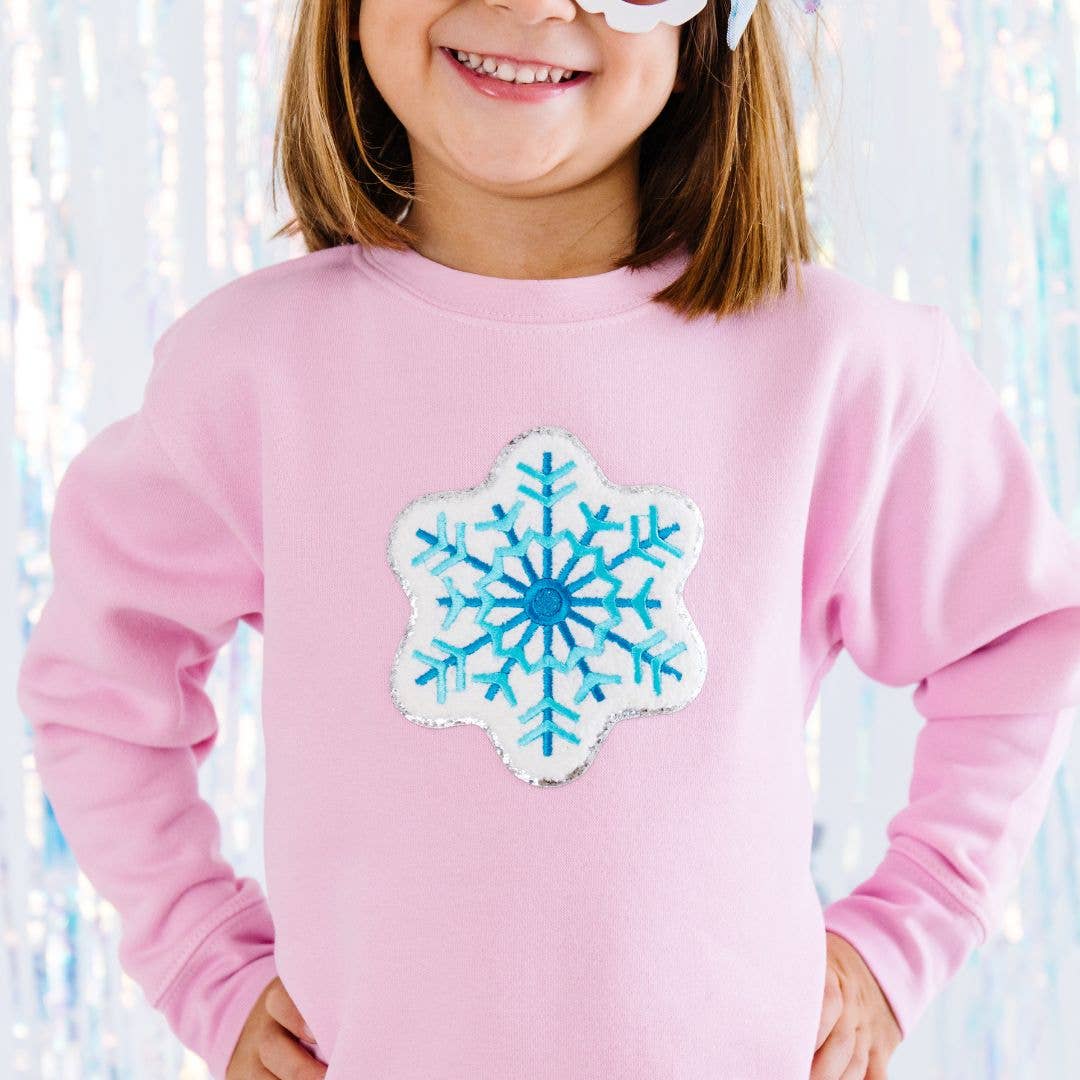 Snowflake Patch Sweatshirt - Sweet Wink