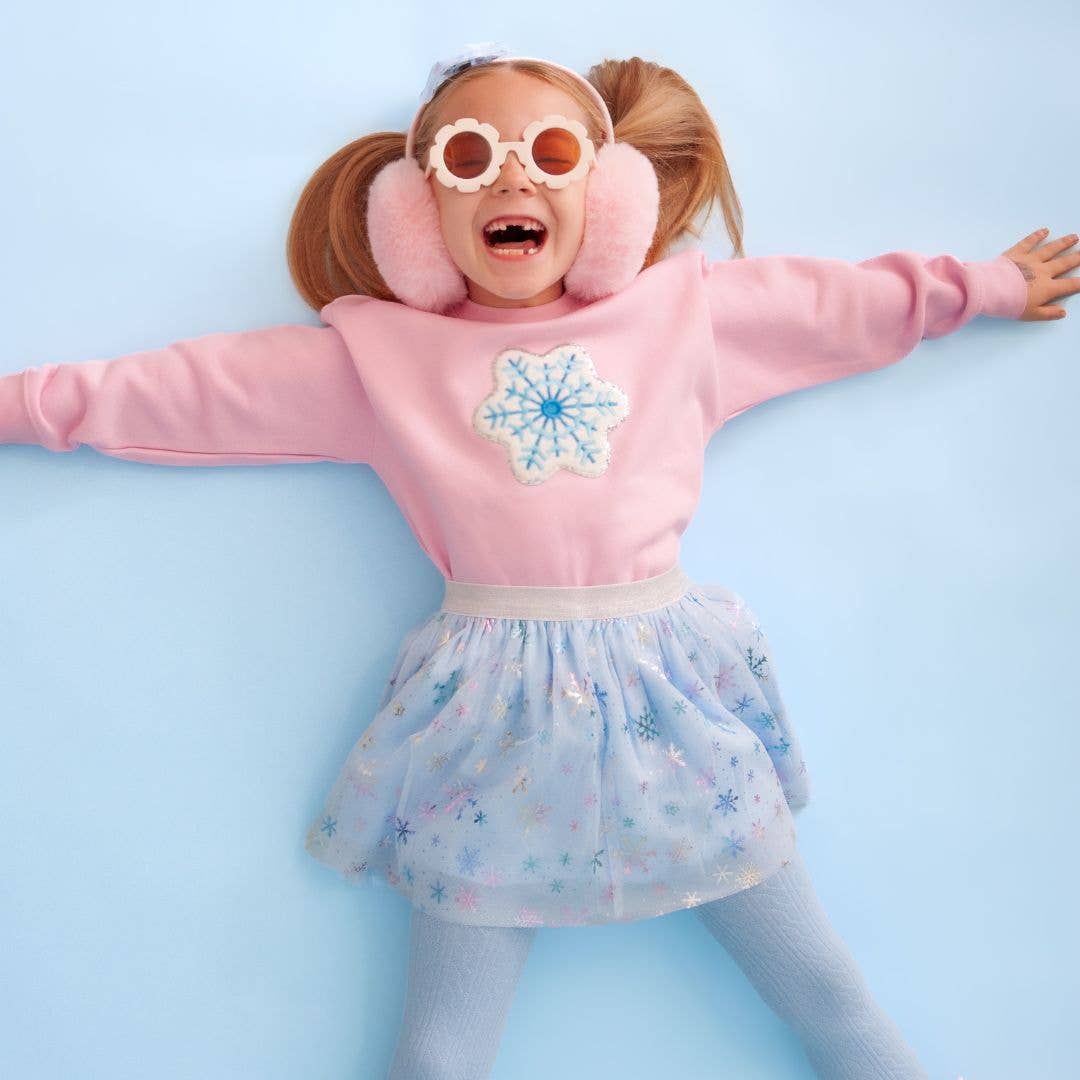 Snowflake Patch Sweatshirt - Sweet Wink