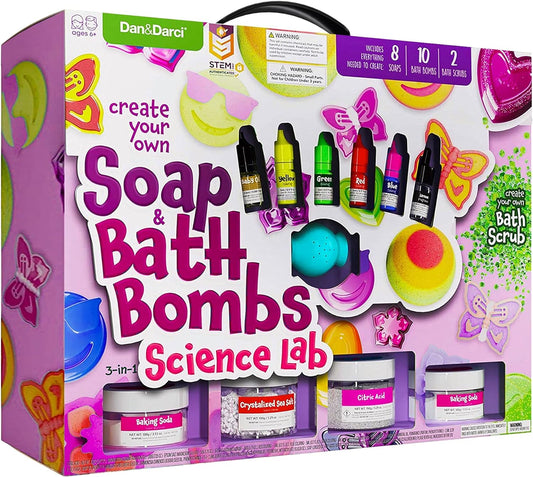 Soap & Bath Bomb Making Kit for Kids - Dan&Darci