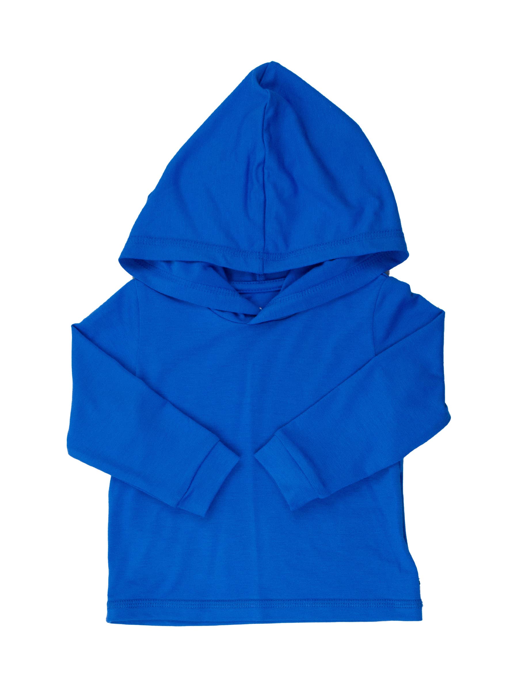 Sonic Blue Sun Protective Hooded Shirt - RuffleButts + RuggedButts