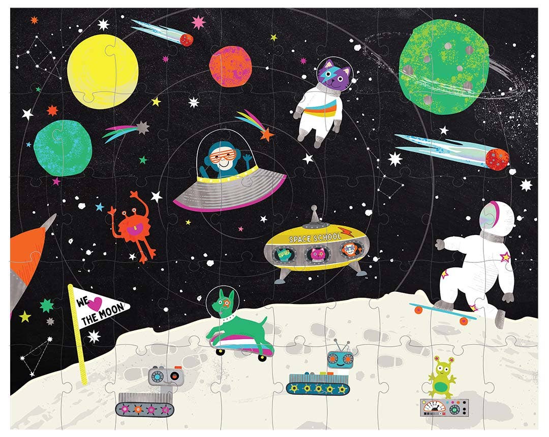 Space 50 Piece Magic Moving Puzzle - Floss and Rock