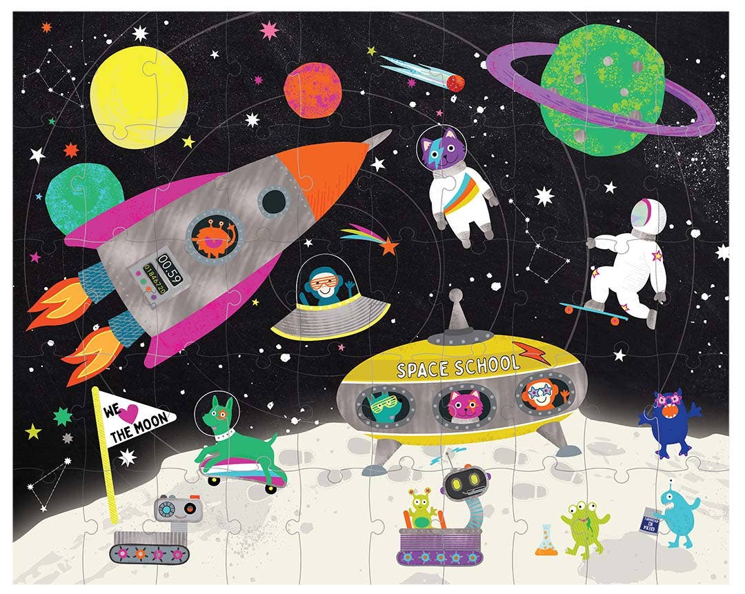 Space 50 Piece Magic Moving Puzzle - Floss and Rock