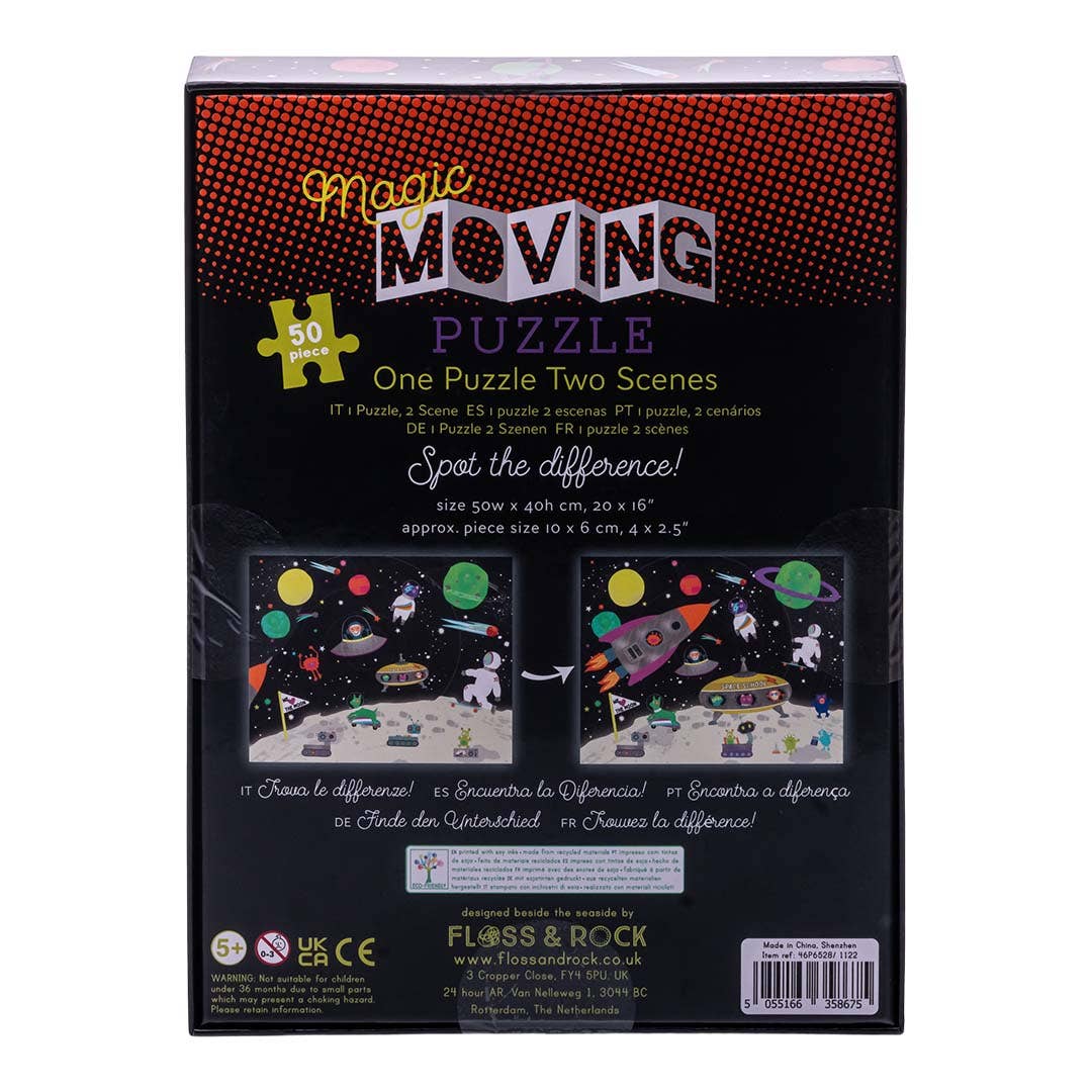 Space 50 Piece Magic Moving Puzzle - Floss and Rock