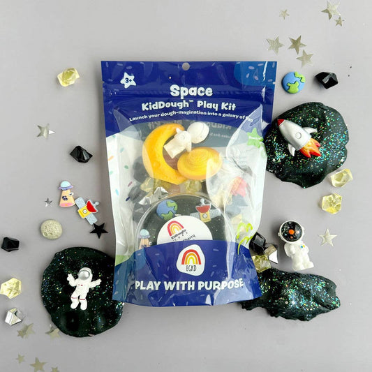 Space (Black Cherry) Play Dough Kit - Earth Grown KidDoughs