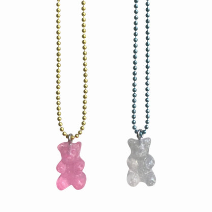 Sparkle Gummy Bear Kids Necklace - POP CUTIE INC