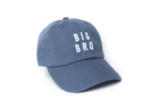 Dusty Blue Big Bro Hat for Boys