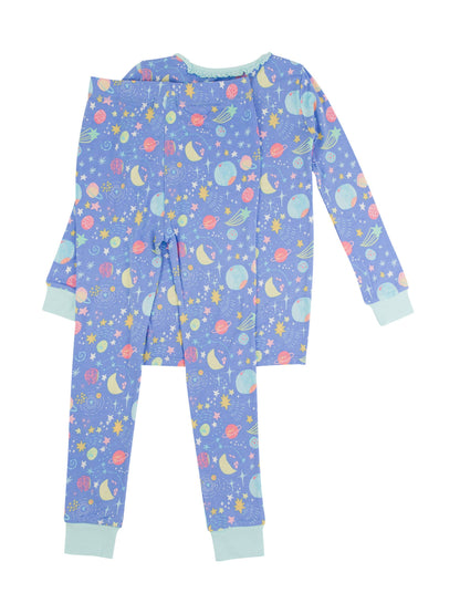 Starry Dreams Bamboo Pajama Set - RuffleButts + RuggedButts