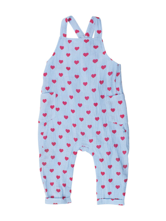 Steal Your Heart Overall Jumpsuit - RuffleButts + RuggedButts