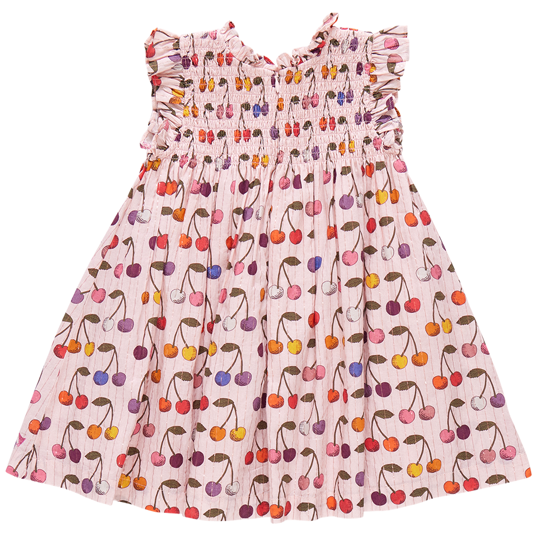 Girls Stevie Dress - Cloud Pink Cherry