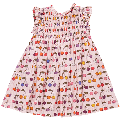 Girls Stevie Dress - Cloud Pink Cherry