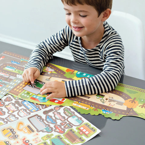 Sticker Activity Set (Roads & Rails) - Petit Collage