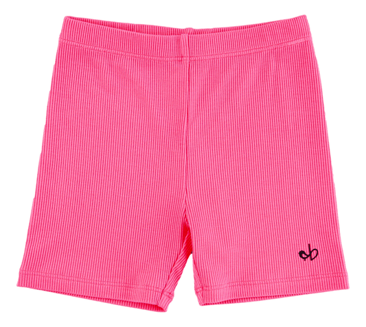 Strawberry Ribbed Biker Shorts - Birdie Bean