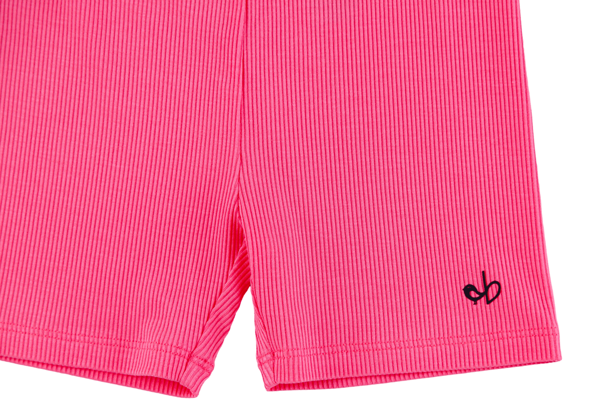 Strawberry Ribbed Biker Shorts - Birdie Bean