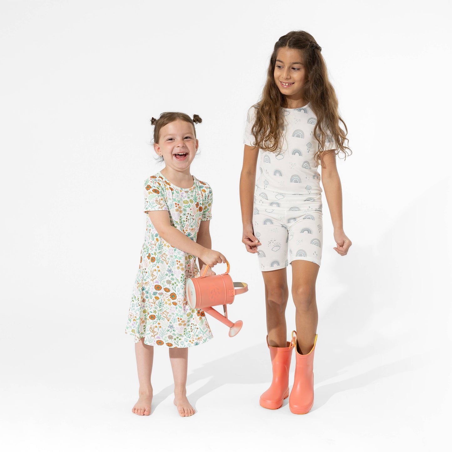 Summer Floral Girls Bamboo Dress - Bellabu Bear