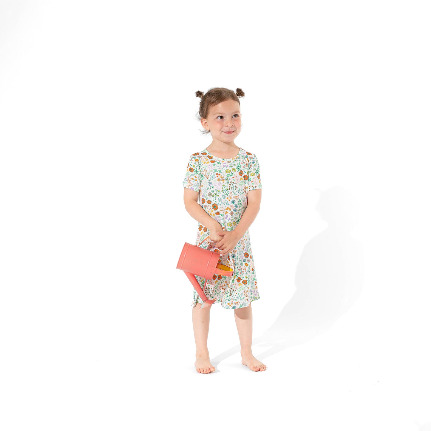 Summer Floral Girls Bamboo Dress - Bellabu Bear