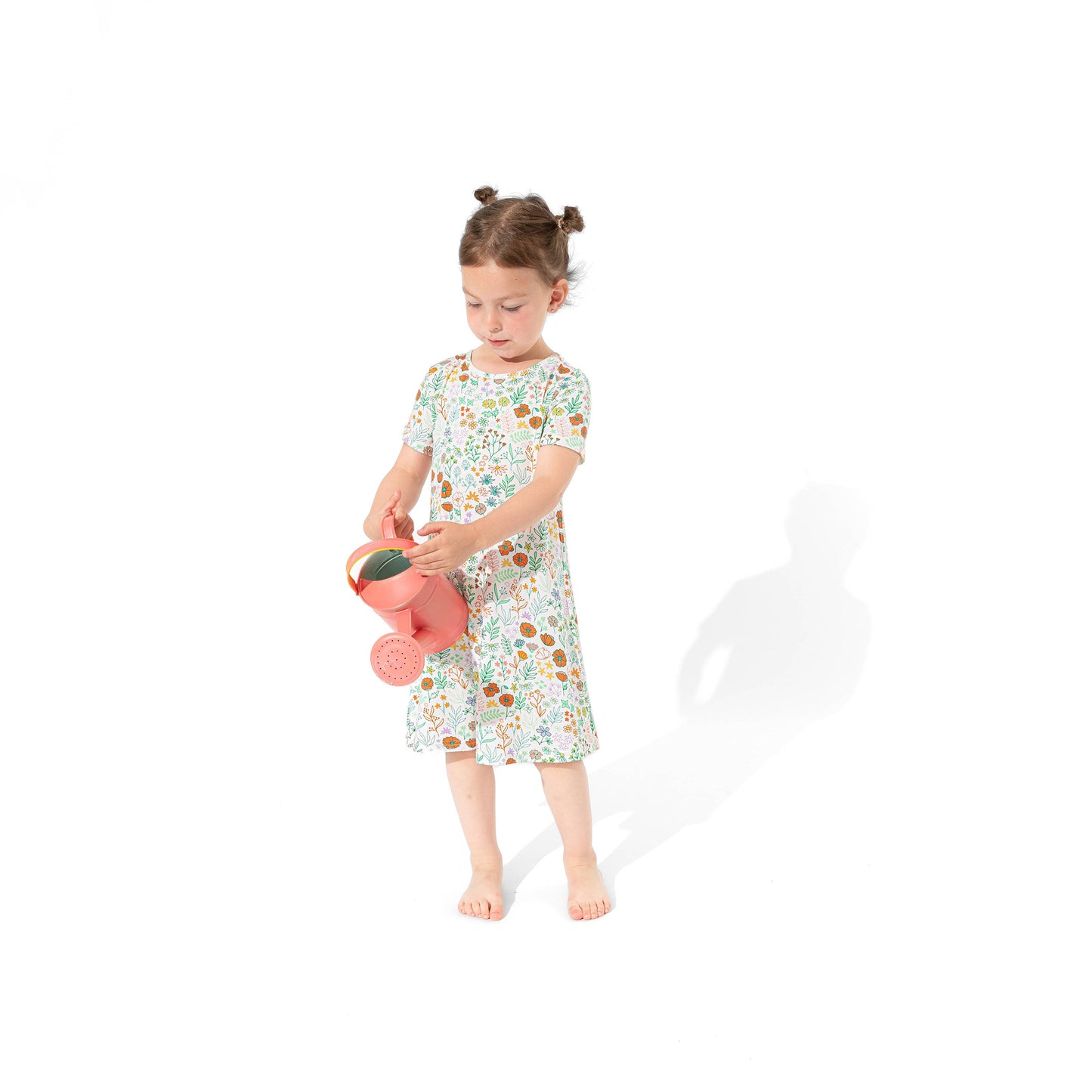 Summer Floral Girls Bamboo Dress - Bellabu Bear