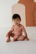 Sunset Checker Baby Bodysuit Onesie - Babysprouts