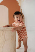 Sunset Checker Baby Bodysuit Onesie - Babysprouts