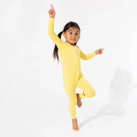 Sunshine Yellow Bamboo Convertible Footie - Bellabu Bear