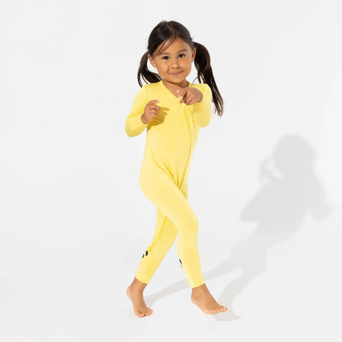 Sunshine Yellow Bamboo Convertible Footie - Bellabu Bear