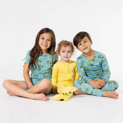 Sunshine Yellow Bamboo Convertible Footie - Bellabu Bear