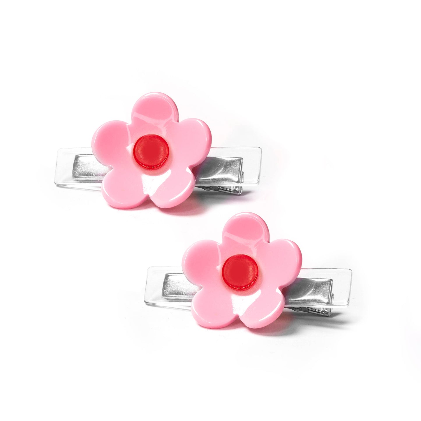 Sweet Flower Pink Hair Clips - Lilies & Roses NY