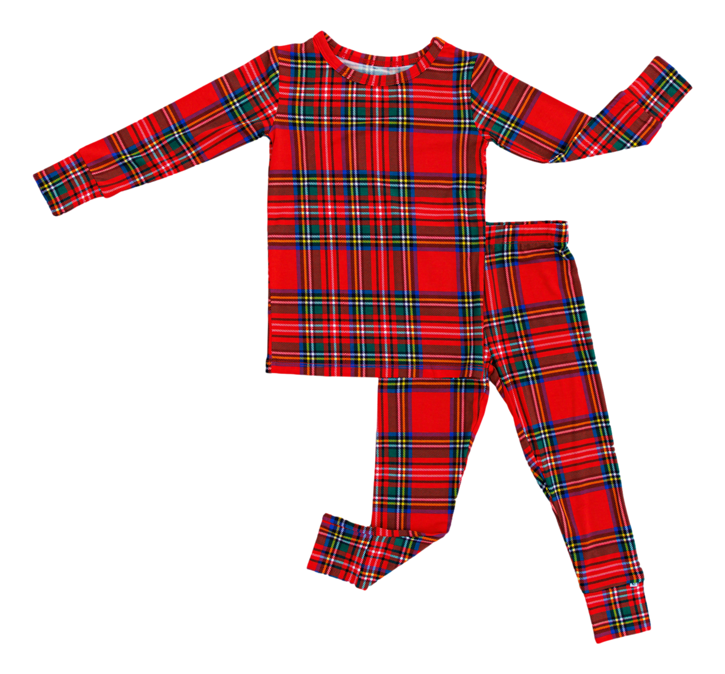 Tartan Plaid 2 Piece Bamboo Pajamas - Birdie Bean