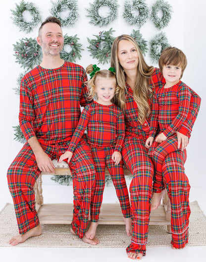 Tartan Plaid 2 Piece Bamboo Pajamas - Birdie Bean