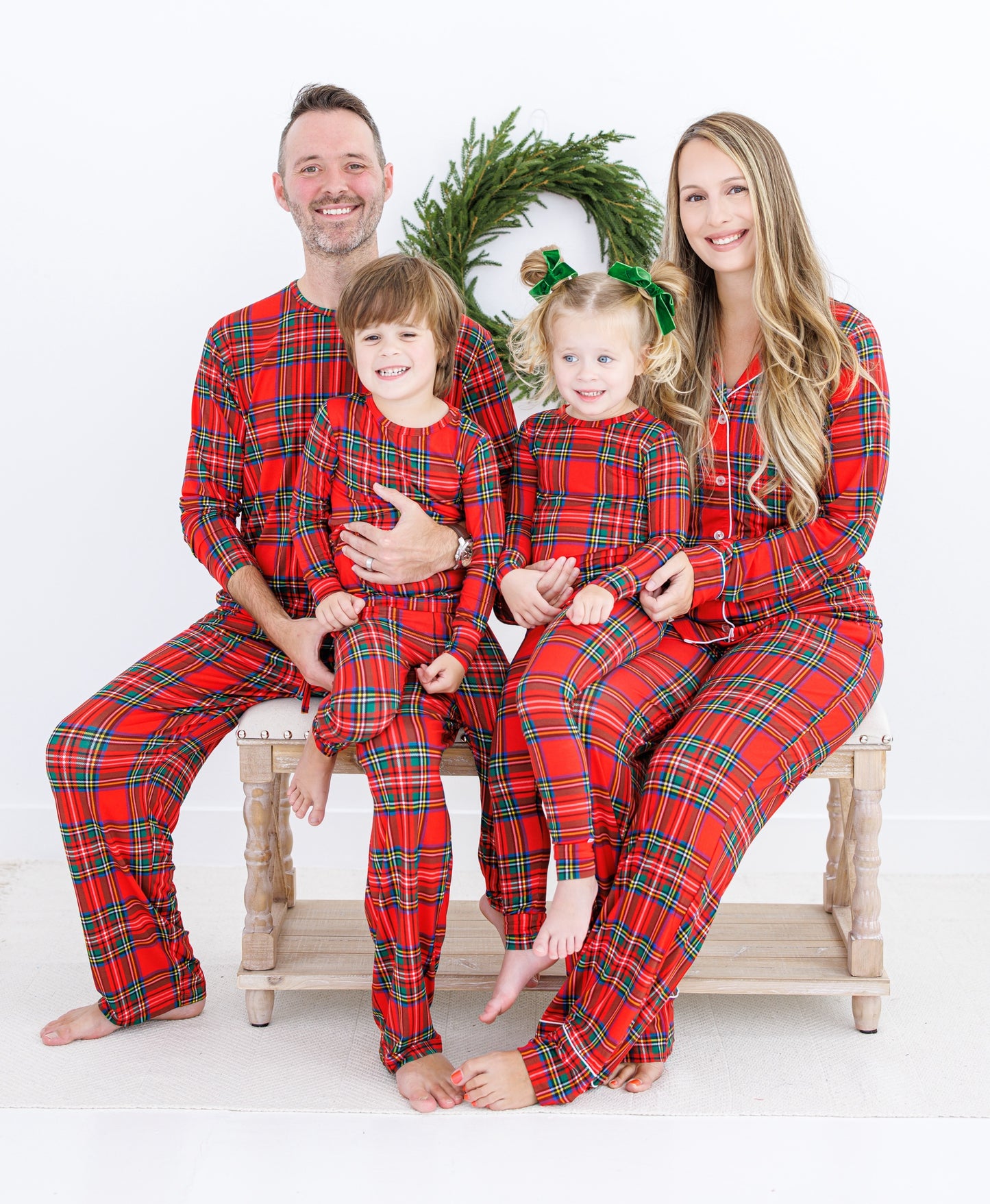 Tartan Plaid 2 Piece Bamboo Pajamas - Birdie Bean