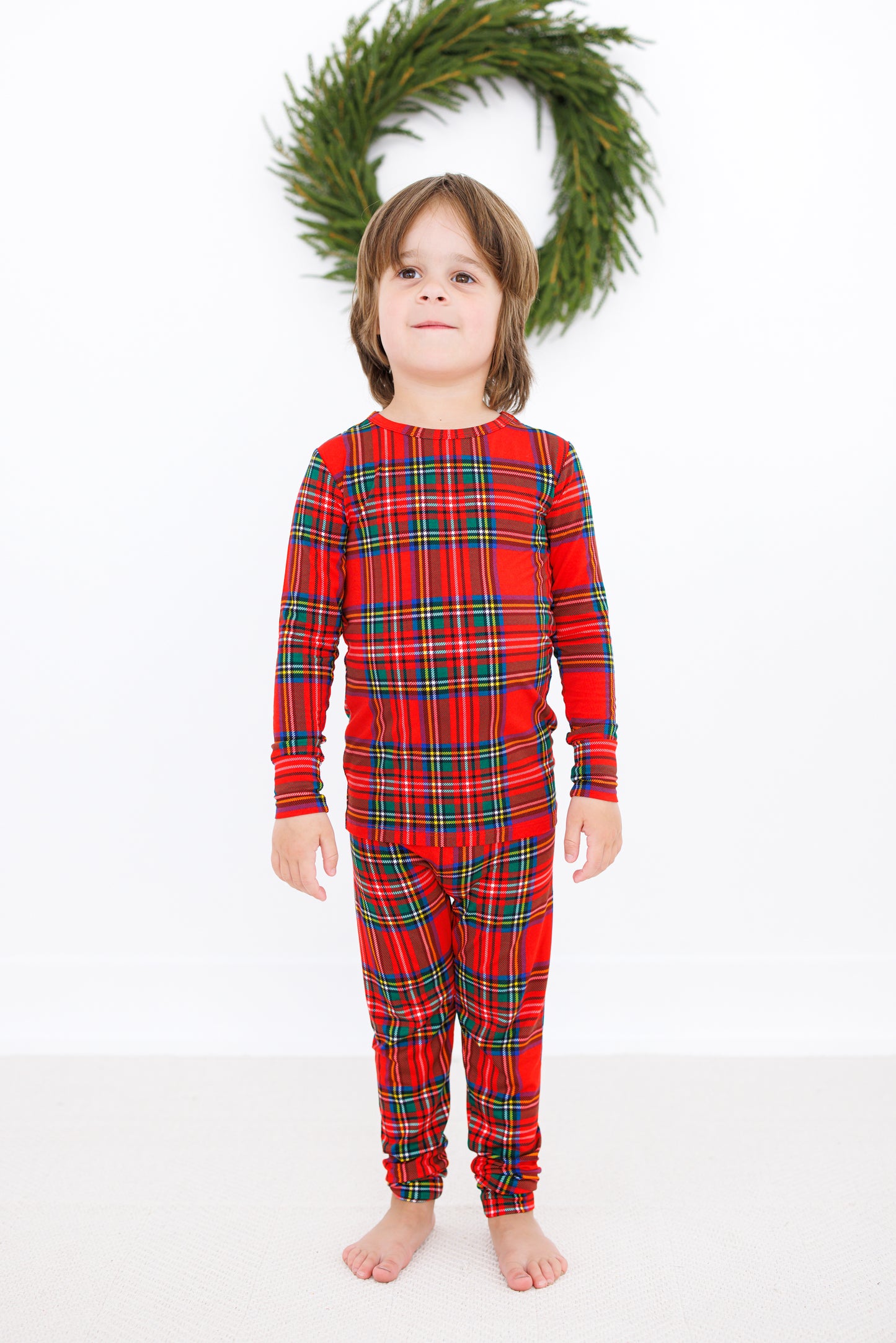 Tartan Plaid 2 Piece Bamboo Pajamas - Birdie Bean