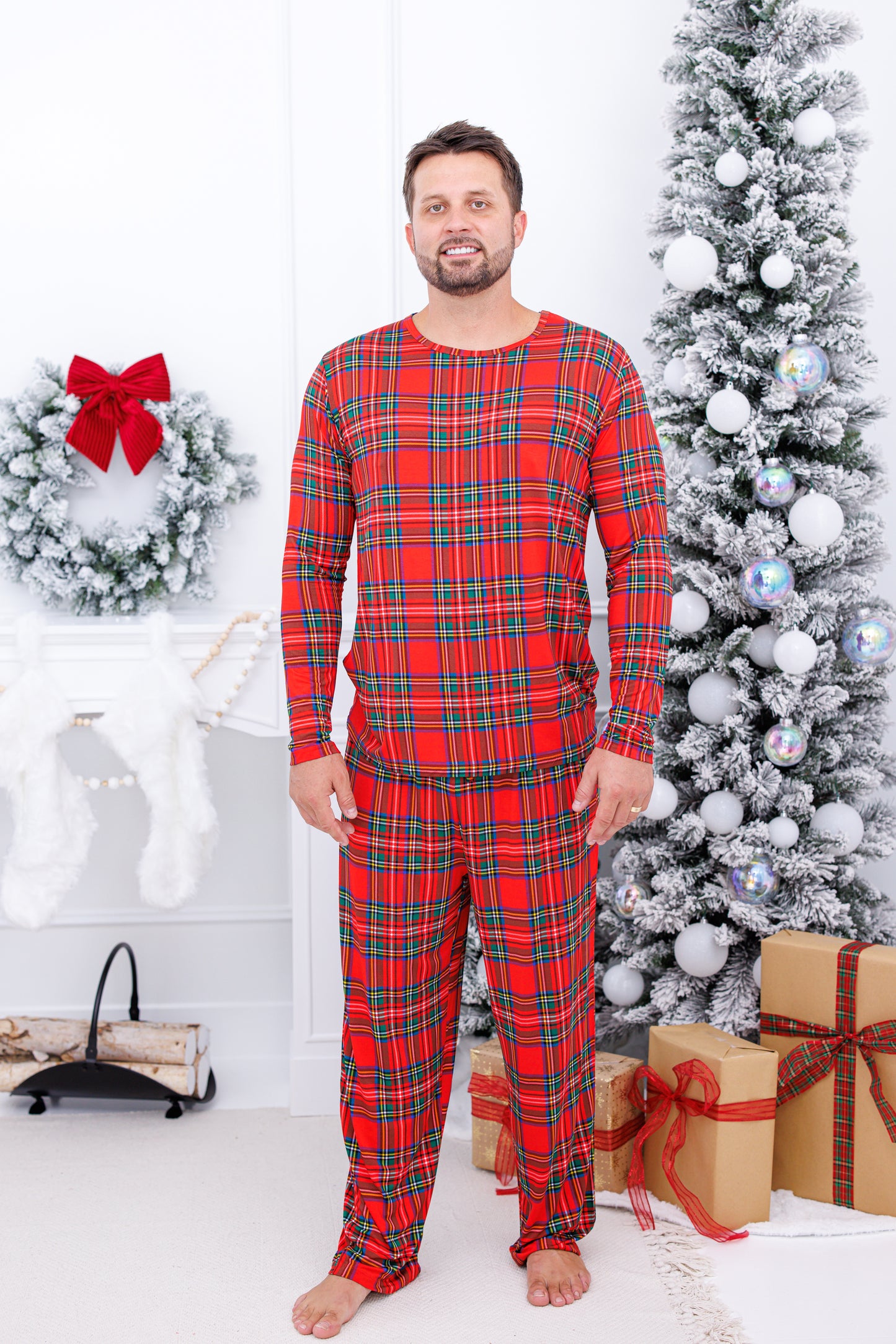 Tartan Plaid Men's Lounge Set - Birdie Bean