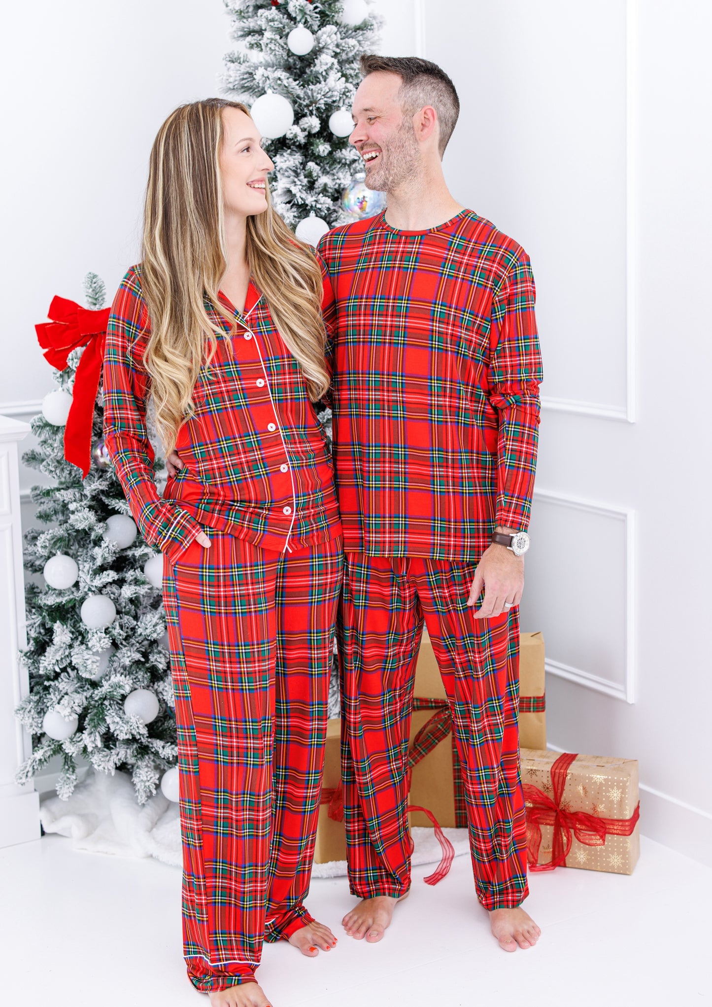 Tartan Plaid Men's Lounge Set - Birdie Bean