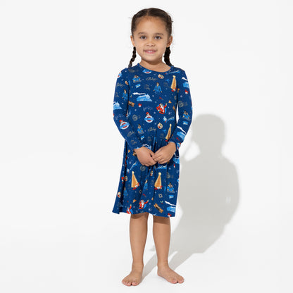 The Polar Express Bamboo Girls' Dress - Bellabu Bear