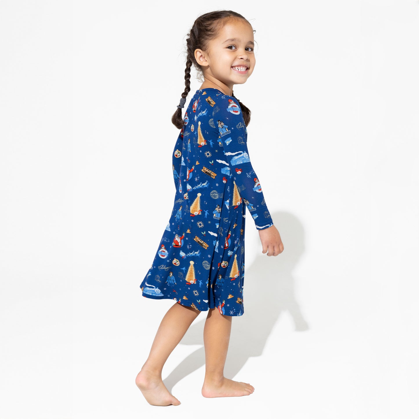 The Polar Express Bamboo Girls' Dress - Bellabu Bear