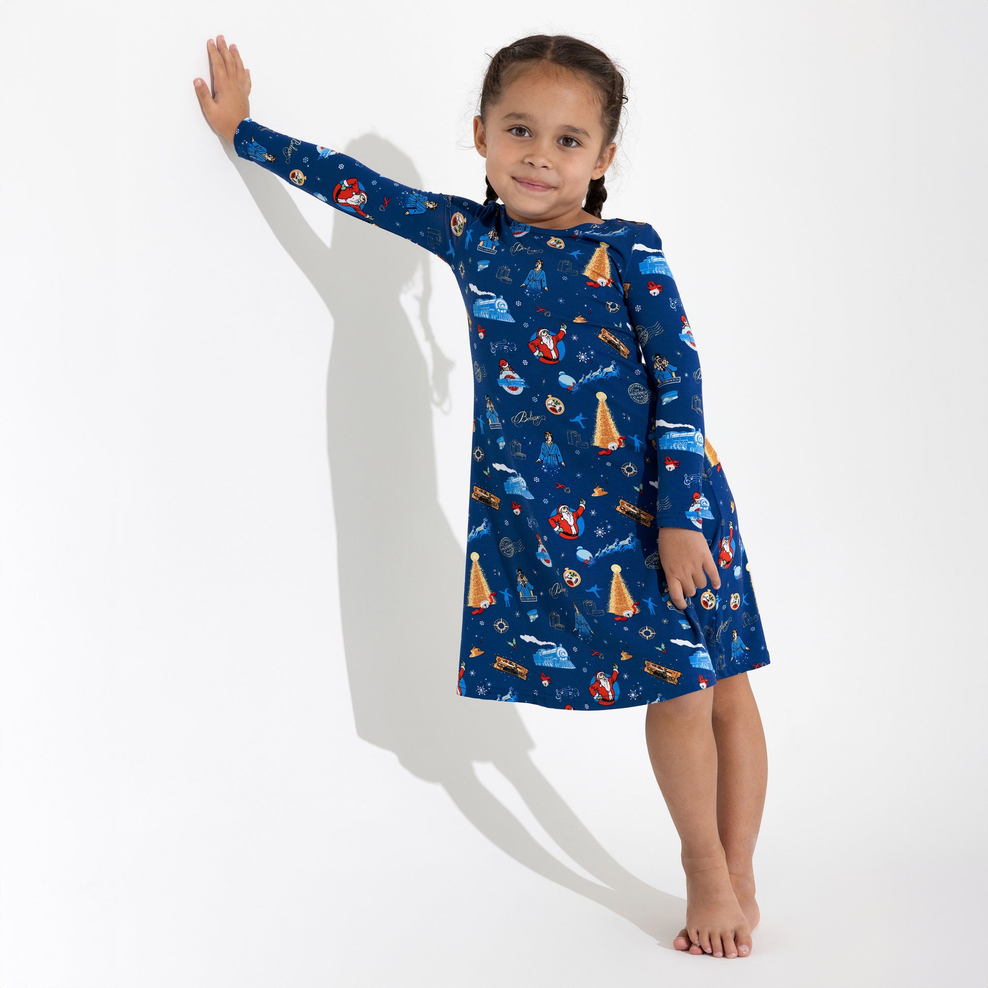 The Polar Express Bamboo Girls' Dress - Bellabu Bear