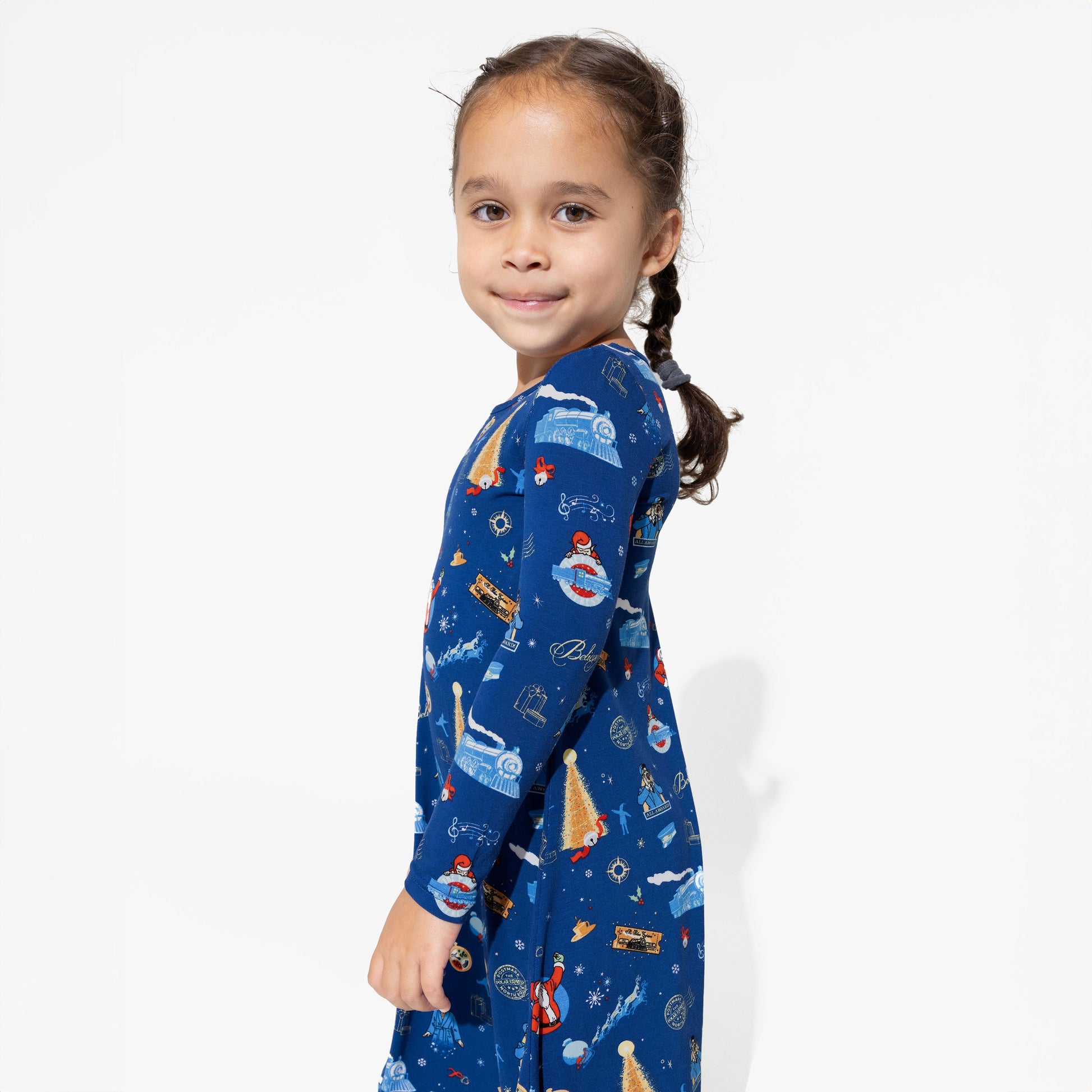 The Polar Express Bamboo Girls' Dress - Bellabu Bear